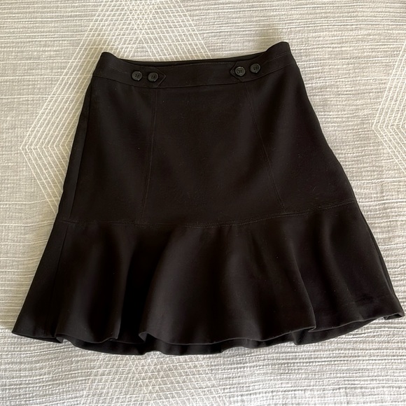 WHBM Ruffle Skirt Black 00 - Picture 2 of 7